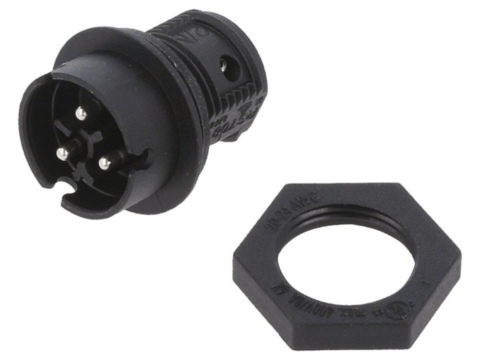 Conector circular soclu tată 3 pini