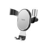 Suport Auto Gravity Hoco pentru Grilaj Aerisire CA56 Plus, Metal Armour, Argintiu