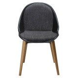 Cumpara ieftin Scaun birou negru Danform Raven Boucle Fabric