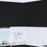 VidaXL Dulap suspendat de bucătărie cu raft Negru 57 x 57 x 100 cm 885166