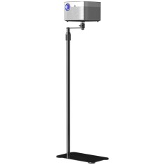 Suport Videoproiector, Rotire 360&deg;, Inclinare 90&deg;, Reglabil 101.5&ndash;138.5 cm, Sina Glisanta, Antiderapant, Otel Carbon, Instalare Usoara, Negru