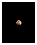 Tablou Canvas, "Luna strălucind &icirc;n noapte profundă", Mister, Lumină, Solitudine, Cer, Noapte, Claritate, Strălucire, Univers., 26 x 39 cm, CMCLASS