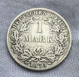 Moneda 1 Mark 1873 C, Germania, Argint, Raritate