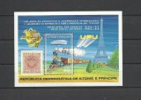 SAO TOME 1978 CENTENAR UPU TRENURI COTA MICHEL 35 EURO, Nestampilat