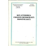 Din gandirea crestin-democrata romaneasa