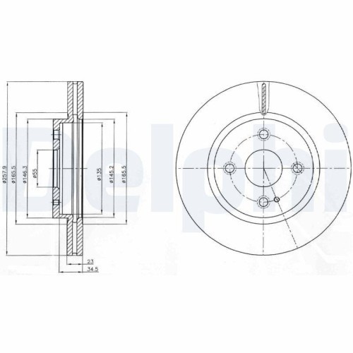 Set discuri frana Fiat 124 Spider (348 ); Mazda 2 (De, Mx-5 4 (Nd), 1.4 (348), 1.3 (DE3FS), 1.3 BiFuel, 1.3 MZR (DE3FS), 1.4 MZR-CD, 1.5 (DE5FS), 1.5