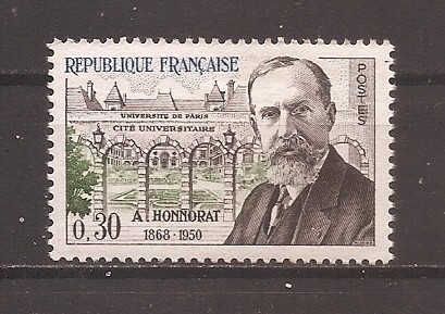 Franta 1960 - A 10-a aniversare a morții lui Honnorat - Universitatea din Paris, MNH