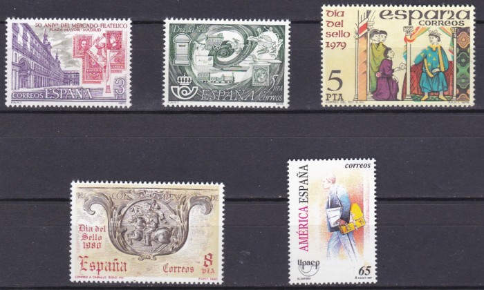 DB1 Spania Ziua Marcii diferite 5 v. MNH