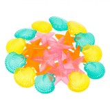 Cuburi De Gheață Reutilizabile, Model Scoici, Capacitate 10ml, Set 24 Bucăți, Multicolor, Oem