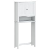 Dulap masina de spalat &bdquo;BERG&rdquo; alb 76x27x164,5 cm lemn masiv