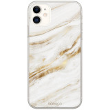 Husa TPU Babaco Marble 013 pentru Xiaomi Redmi Note 9 Pro / Xiaomi Redmi Note 9S, Alba Aurie TTBB0100006