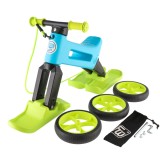 Cumpara ieftin Bicicleta fara pedale Funny Wheels Rider SuperSport YETTI 3 in 1 Blue/Lime