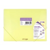 Mapa Strigo A4 cu elastic, Pastel Galben