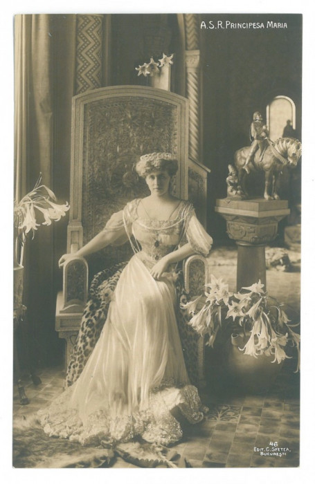 506 - Regina MARIA, Queen MARY, Royalty, Regale - old postcard - used - 1910
