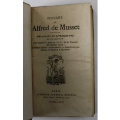 OEUVRES de ALFRED DE MUSSET , 1826