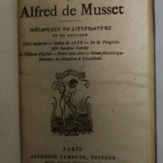 OEUVRES de ALFRED DE MUSSET , 1826