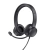 Casti Head-band Trust Ayda, Wired, negru