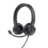 Cumpara ieftin Casti Head-band Trust Ayda, Wired, negru