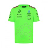 Mercedes AMG Petronas tricou de bărbați Set Up green F1 Team 2024 - L, Stichd