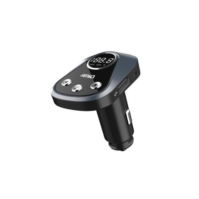 Modulator fm bluetooth, usb 2.4a, aux in cu aplicatie pentru localizare vehicul