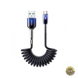 Cablu Date si Incarcare USB-A - USB-C Joyroom S-A43 Crystal 60W 1.5m Negru