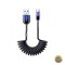 Cablu Date si Incarcare USB-A - USB-C Joyroom S-A43 Crystal 60W 1.5m Negru