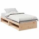Cumpara ieftin Pat de zi fără saltea, 90x200 cm, lemn masiv pin