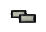 Set 2 buc lampa numar BMW Seria 7 (E38), 04.1994-12.2001, partea stanga=dreapta, LED; transparent; TUNING,