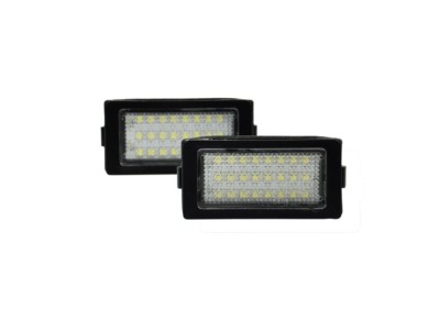 Set 2 buc lampa numar BMW Seria 7 (E38), 04.1994-12.2001, partea stanga=dreapta, LED; transparent; TUNING, foto