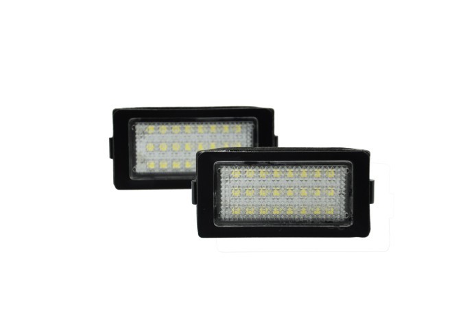Set 2 buc lampa numar BMW Seria 7 (E38), 04.1994-12.2001, partea stanga=dreapta, LED; transparent; TUNING,