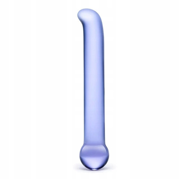 Dildo din sticlă - Glas Purple G-Spot Tickler