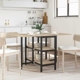 vidaXL Masă de dining 122 x 80 x 76,5 cm Lemn prelucrat Stejar Sonoma 8006038