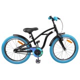 vidaXL Bicicletă pentru Copii 18 Inci pentru 5-7 ani Negru 42009318
