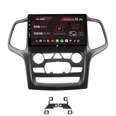 Navigatie Jeep Grand Cherokee (2014-2022), Android 13, B-Octacore 6GB RAM + 128GB ROM, 9 Inch - AD-BGB9006+AD-BGRKIT272 foto