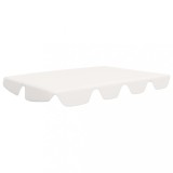 Copertina de rezerva leagan gradina, alb, 188/168x145/110cm