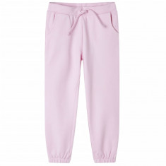 Pantaloni de trening pentru copii, roz deschis, 92 GartenMobel Dekor