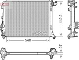 Radiator racire motor Renault Grand Sc&eacute;nic IV, Megane IV, Megane IV Grand, Sc&eacute;nic IV, Talisman Motor 1.2 TCe 100, 1.2 TCe 100, 1.2 Tce 130, 1.2 TCe