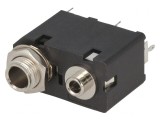 Soclu Jack 3,5mm la 6,3mm Mamă Stereo Dublu THT
