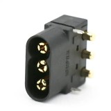 Conector alimentare DC soclu tata MR60 3-pini 35A /600V THT AMASS MR60PW-M