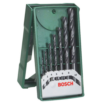 Bosch Set 7 burghie pentru metal, HSS-R, 2-10 mm, tija cilindrica foto