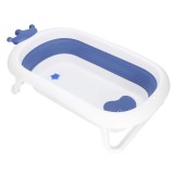 Cadita de baie pliabila pentru bebelusi cu dop de scurgere termosensibil care isi schimba culoarea in apa calda,capacitate 40 L,pentru copii pana la