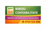 Panou reclamă Birou Contabilitate din PVC Forex 5 mm