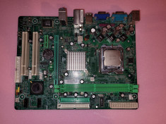 placa de baza PC si procesor INTEL dual core SLABY - pentru piese - foto