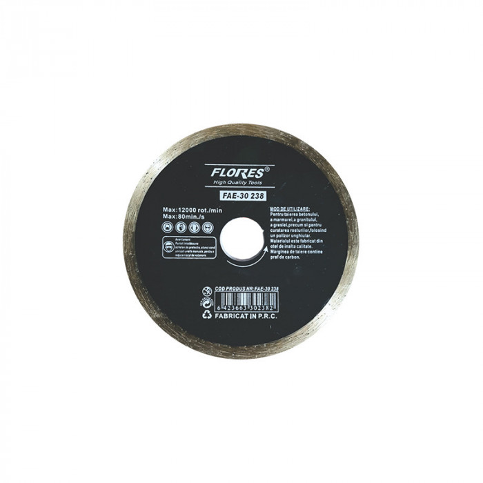Disc diamantat profesional continuu, 180 mm