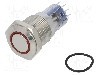 Intrerupator anti-vandalism, ON-(ON), &Oslash;16.2mm, BULGIN, MP0045/1D2RD220S