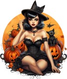 Cumpara ieftin Sticker decorativ, Woman, Negru, 70 cm, 8405ST-5, Oem