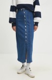 Answear Lab fustă din denim maxi, dreaptă