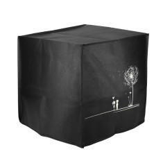 Husa de protectie Kwmobile pentru Philips Essential Airfryer L, Negru/Alb, Plastic, KWM000023RG002C