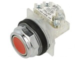 Comutator apăsare 30mm SPDT roșu