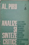 Analize si sinteze critice - Al. Piru - Carte anticariat